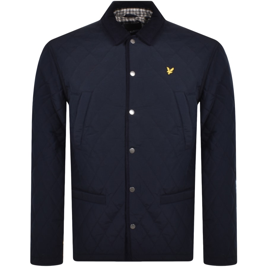 Lyle And Scott Quilted Jacket Navy Mainline Menswear Ireland